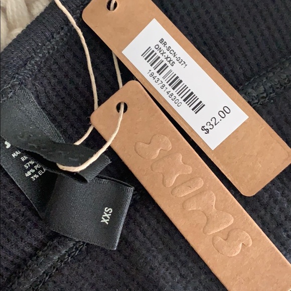 SKIMS BRUSHED WAFFLE SCOOP BRA XXS - Picture 5 of 5